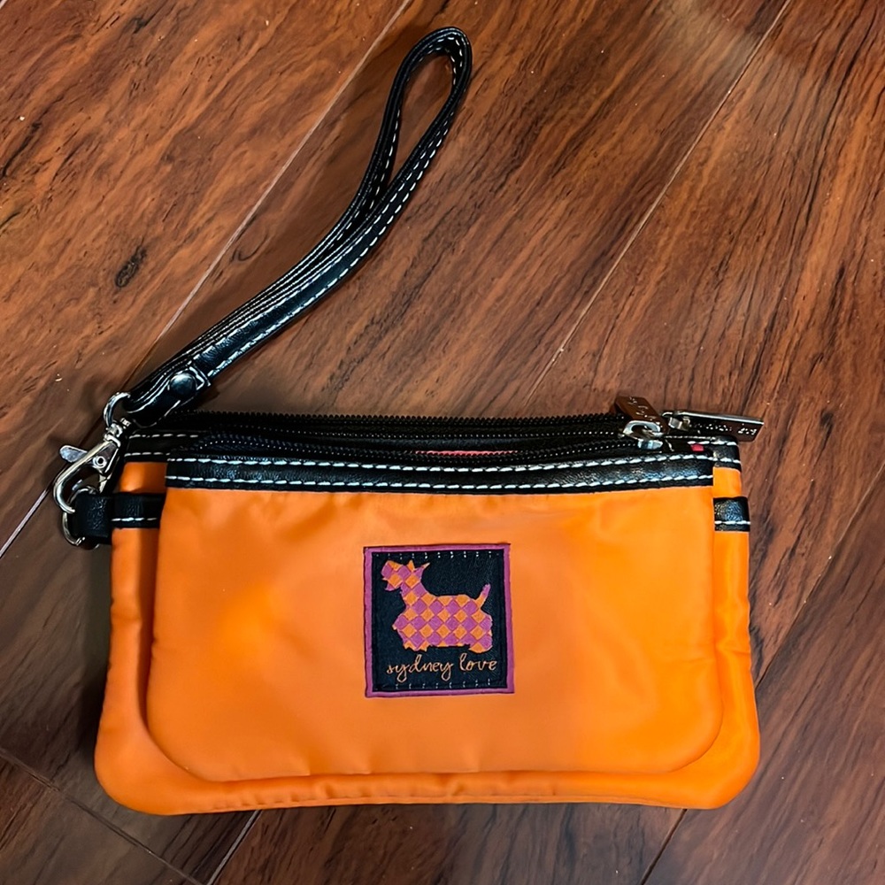 Orange Sydney love small wristlet